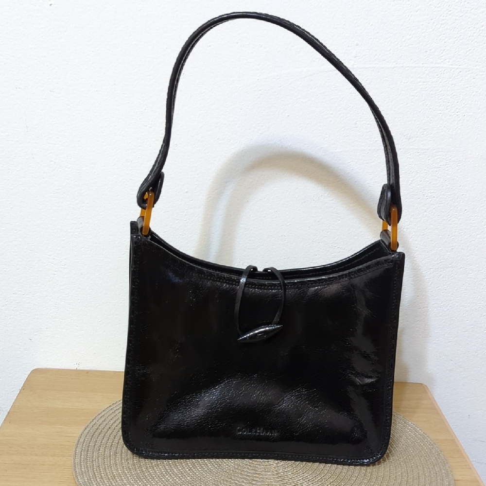 Black Leather Shoulder Bag